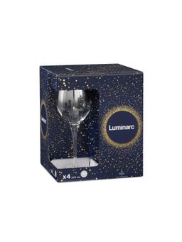 Набор бокалов для вина СЕЛЕСТ СЕРЕБРЯНАЯ ДЫМКА 4шт 350мл