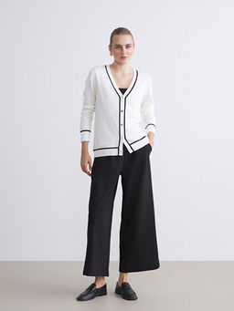 V Yaka Kad?n Triko H?rka