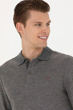 Мужской серый меланжевый свитшот - U.s. polo assn фото 9