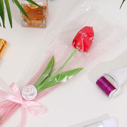 Цена за 2 шт. Мыльный тюльпан, красный