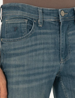 Джинсовые брюки узкого кроя цвета индиго - Cacharel фото 5