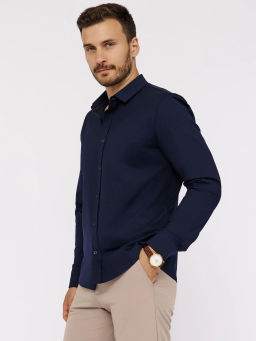 Рубашка трикотажная мужская GREG SK240/137/1054/ZN/1p STRETCH