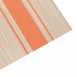Салфетка под горячее (термосалфетка) Саржа 45,5х30см, бежевый, оранжевые полосы (Китай) - Домашняя мода фото 2