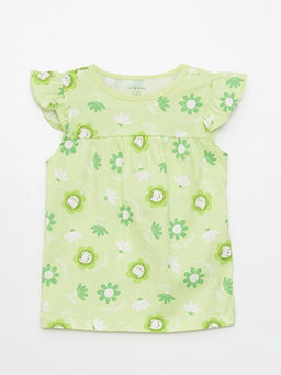 Bisiklet Yaka K?sa Kollu Desenli K?z Bebek Pijama Tak?m? - Waikiki фото 2