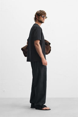 WASHED POPLIN TROUSERS - Zara фото 4