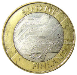 5 евро 2011 года Финляндия  Исторические регионы Финляндии  Уусимаа
