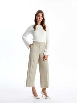 Standart Fit Geni? Pa?a Kad?n Pantolon