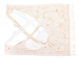 Палантин с вышивкой (шерсть вареная) в ассортименте №Тк903/17 - Ганг фото 2