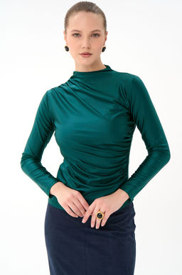 Лонгслив Нора (изумрудный) - Эльза фото 9