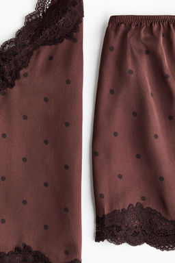 Pijama de sat?n con encaje - H&m фото 9
