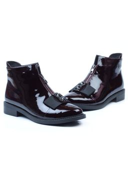 01-CA104-3 WINE Ботинки женские (натуральная кожа, байка) - No name фото 14