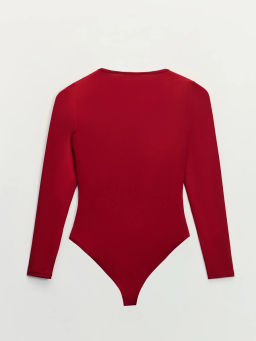 Боди с длинным рукавом и V-образным вырезом / Zarina