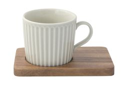 Набор чашек Время отдыха, зелёная, светло-зелёная, пудровая, светло-серая, 0,11 л, 4 шт - Easy life фото 5