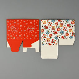 Цена за 5 шт. Бонбоньерка новогодняя «Новогодние подарки», 6 х 7 х 6 см