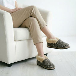 Тапочки-ботильоны арт. М2/02-02 Каштан - Altro фото 3