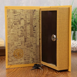 Шкатулка книга-сейф «Философия рыбалки», дерево и искусственная кожа, с замком, 21×13×5 см