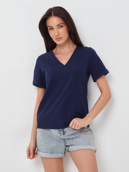 Футболка с V-вырезом - Fashion.love.story фото 3