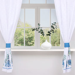 Комплект штор д/кухни с подхватами Этель Olives 145х180см-2 шт., 100% п/э  фото 2