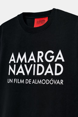 CAMISETA MANGA CORTA ALMOD?VAR / Negro