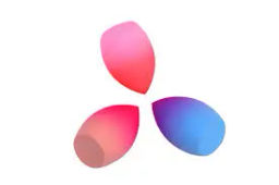 FARRES /FP-034/ Спонж губка "Косой срез" дизайн градиент (12)