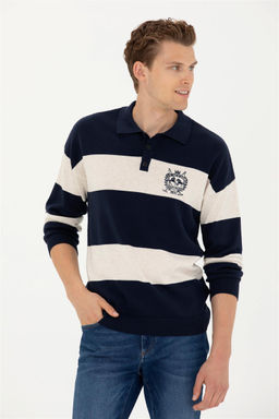 Мужской темно-синий свитер - U.s. polo assn фото 8