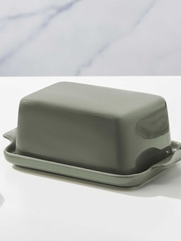 Маслёнка, 20х12 см, фарфор P, серо-зеленая, Indulgence - Maxwell & Williams фото 4