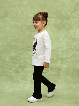 Beli Lastikli Basic ispanyol Pa?a K?z ?ocuk Tayt