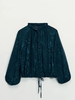 Шифоновая блуза с завязками / Zarina