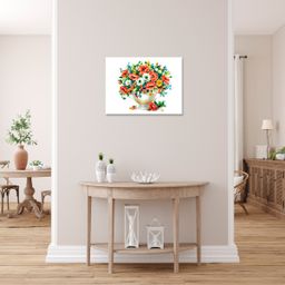 Кристальная (алмазная) мозаика ФРЕЯ ALPD-002 на подрамнике Маки и незабудки 40 х 30 см