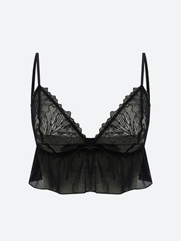 Balensiz Dolgusuz Dantelli Fantezi Bralet