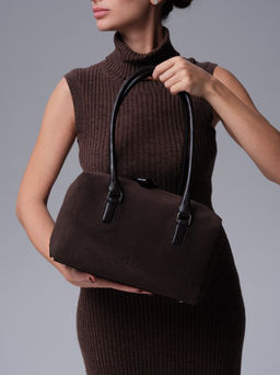 Замшевая сумка Cube DBR 31333 темно-коричневый