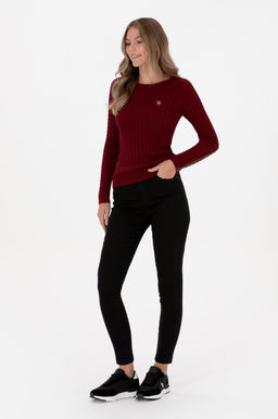 Kad_n Bordo Basic Kazak Sepette S_rpriz _ndirim - U.s. polo assn фото 4