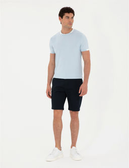 Lacivert Slim Fit Dokuma _ort