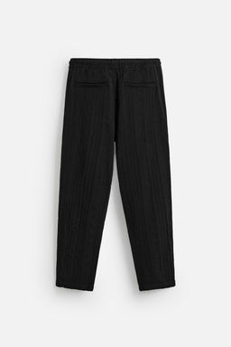 RELAXED FIT TEXTURED TROUSERS - Zara фото 10