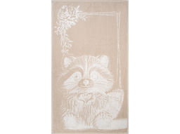 6с103.512ж2 С любовью. Енот. (лён3) Полотенце махровое 50х90см