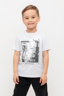 Crockid _ КР 302635/св.серый меланж к518 фуфайка для мал