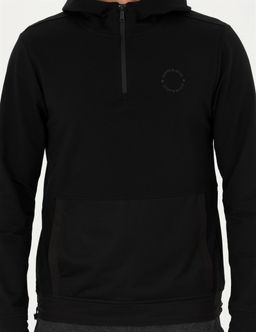 Siyah Regular Fit Kap__onlu Sweatshirt - Pierre cardin фото 7