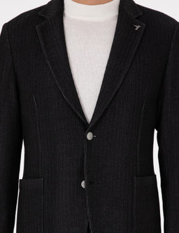 Черная зауженная куртка - Cacharel фото 7