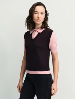 Двухслойный джемпер с вискозой в составе / Zarina