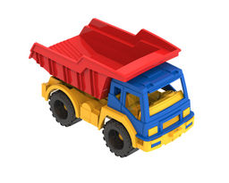 Самосвал "Кама" желто-красный, 18,7*9*10,2см (161/1, "Нордпласт")