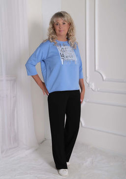 Брюки Лапша черные - Марлен фото 2