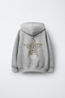 ANIMAL PRINT STAR HOODIE - Zara фото 2