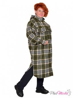 Рубашка-пальто Модель №2092 размеры 44-84 - Plusmoda фото 5