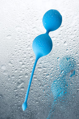 Вагинальные шарики TOYFA A-Toys Trot, силикон, голубой, 19,5 см