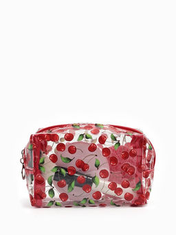 Косметичка ПВХ Вишня 15*6*8,5, отд на молнии, прозрачный