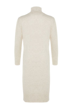 TRENDYOLMILLA Camel Midi Triko Genis Kal?p Yumusak Dokulu Elbise TWOAW24EL00034 фото 21