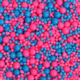 Посыпка кондитерская с эффектом неона в цветной глазури Розовый, синий, 50 г - Simaland фото 2