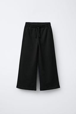 WIDE-LEG PLUSH TROUSERS WITH STARS
