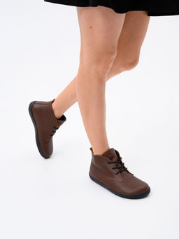 Ботинки женские демисезонные 208.NATAbl.Светло-коричневая оттима/Байка