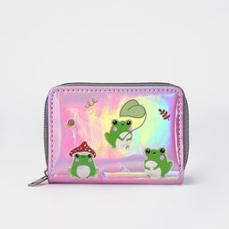 Кошелёк с голографическим эффектом Лягушки, 12.5х9х2 см - NAZAMOK KIDS фото 9
